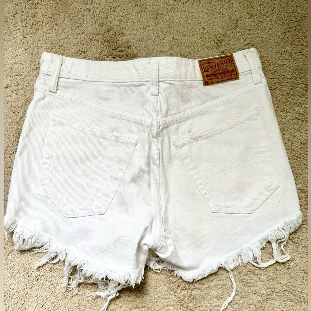 Lucky Brand White Jean Shorts - Picture 4 of 4